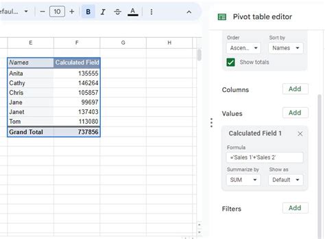 google sheets pivot calculated field|Google Sheets Pivot Tables .